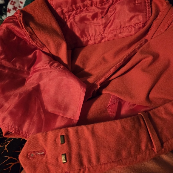 Classy J.Crew Stretch Cotton Sz 8 Pants In A Beautiful Tomato Red - Picture 8 of 12